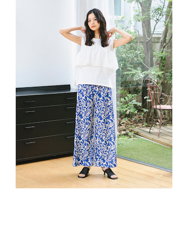 プリント ライン パンツ(S~M)