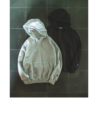 【別注】RUSSELL ATHLETIC / ヘンリーネック パーカー