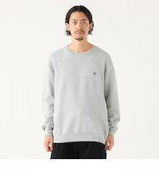 12ゲージ B刺繍 クルーネック ニット