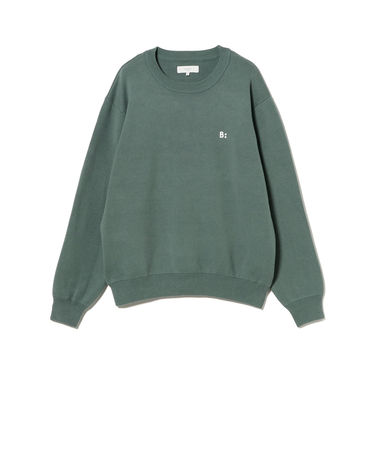 12ゲージ B刺繍 クルーネック ニット