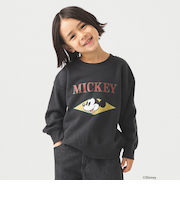【Disney】MICKEY MOUSE / フロントプリント スウェット /  2025FW（90～140cm）
