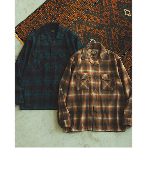 【別注】PENDLETON / チェック オープンカラー シャツ