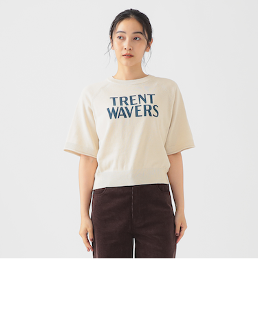 半袖 ロゴプリント ニット Tシャツ