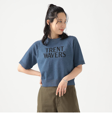 半袖 ロゴプリント ニット Tシャツ