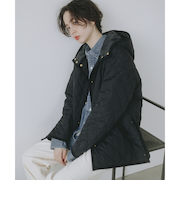 キルティング フード ショート ブルゾン（S～M）