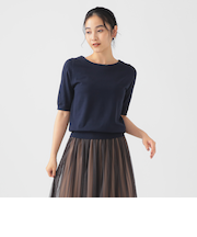 ハーフスリーブ ニット