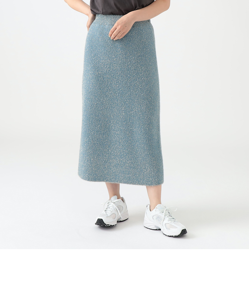 ラメ ニット スカート