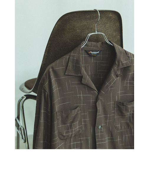 【別注】TOWN CRAFT / オープンカラー シャツ