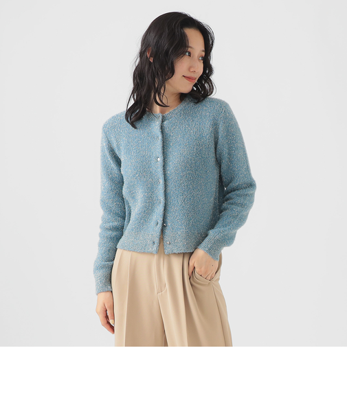 ラメ ニット カーディガン