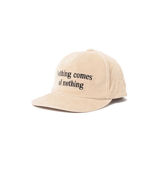 コーデュロイ 刺繍 メッセージ キャップ