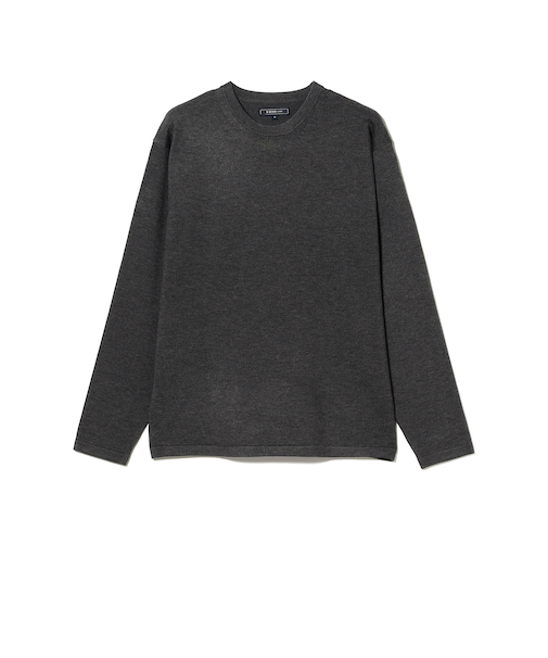 14ゲージ ニット クルーネック Tシャツ