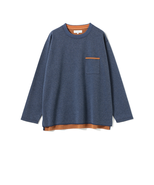 ダブルフェイス クルーネック カットソー