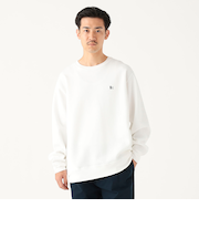 ワンポイント ダンボールニット クルーネック スウェット