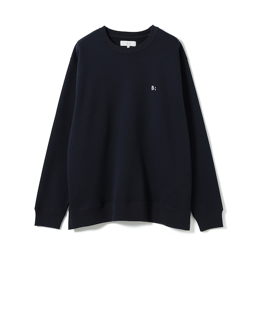 ワンポイント ダンボールニット クルーネック スウェット