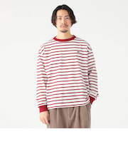 【別注】LACOSTE / カノコ ボーダー ロングスリーブ Tシャツ