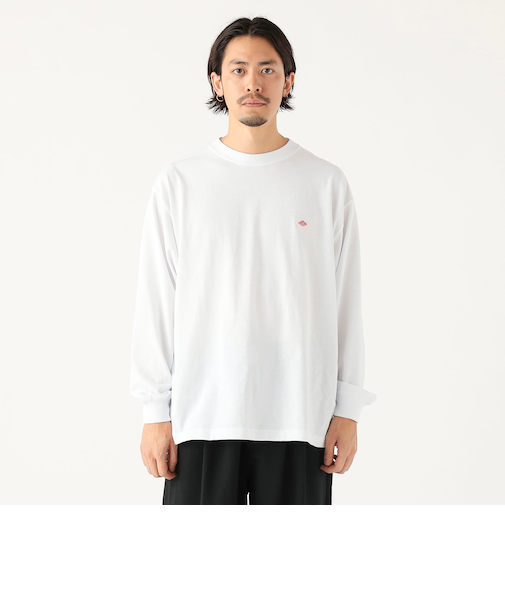 DANTON / MEN'S LONG SLEEVE T-SHIRT PLAIN