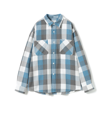 ユーズド ネルチェック シャツ