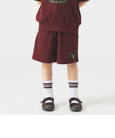裾プリント スウェット ショートパンツ 2025SS（100～140cm）