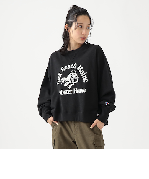 【別注】RUSSELL ATHLETIC / プリント クルーネック スウェット