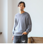 ambiance / 3ゲージ リフレクター クルーネック ニット