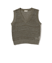 メッシュ ラメ ベスト