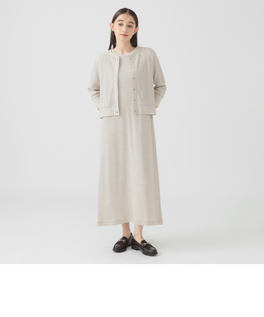 【セットアイテム】カーディガン × ワンピース セットアップ