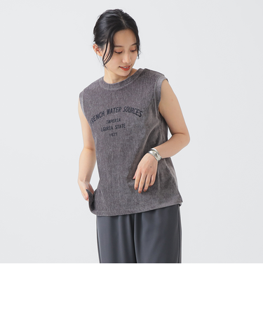 ベロア フロッキー プリント Tシャツ