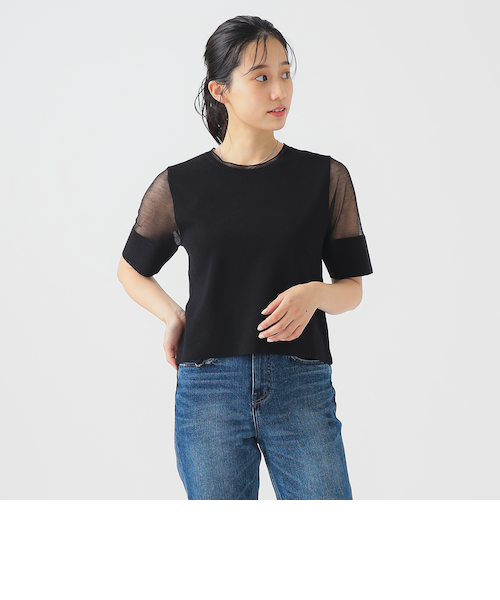 GUAPI ニット Tシャツ 半袖 Jet Black 送料込み 半袖 ニット Tシャツ|ビーミングライフストアバイビームスの