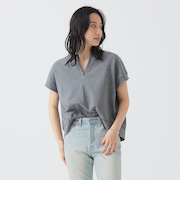 スキッパー 裏毛 プルオーバー