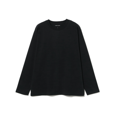 ベーシック 起毛 クルー ロングスリーブ Tシャツ