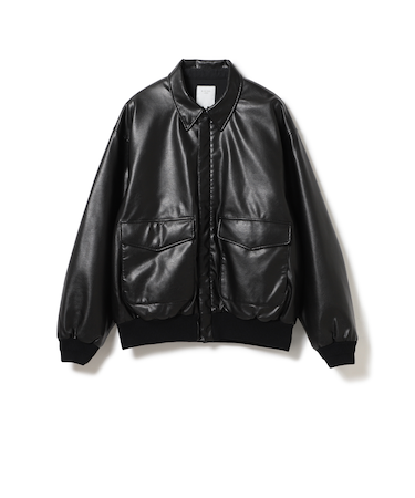 フェイクレザー 中綿 A2 フライト ジャケット