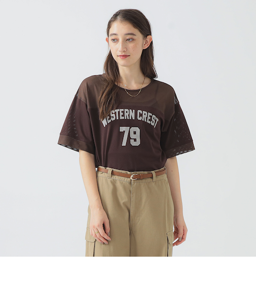 メッシュ ナンバー Tシャツ