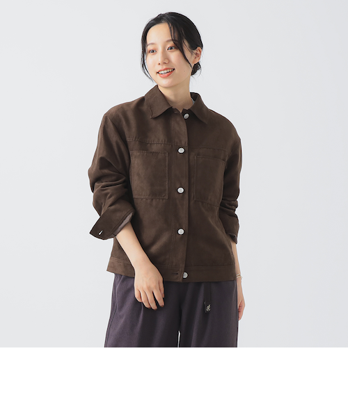 BEAMS+ スエードジャケット Lサイズ ベージュ BEAMS F（ビームスF）【8/7再値下げ】MANTO / スエード