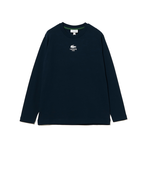 LACOSTE / PARISロゴ ヘビーオンス ロングスリーブ Tシャツ