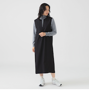 タートルネック ニット × スキッパー ワンピース セット（S～M）