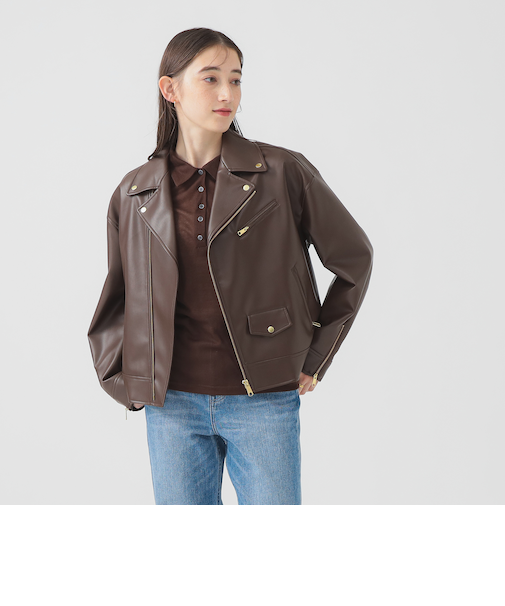 レザーライク ジャケット（S～M）