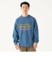 【別注】PENDLETON / ロゴ クルーネック ニット