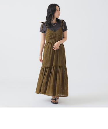 ジャカード キャミ ワンピース（S～M）