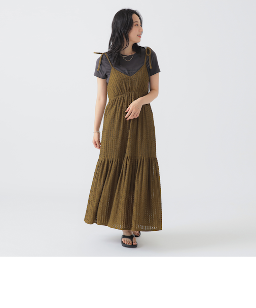 ジャカード キャミ ワンピース（S～M）