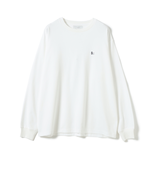 ワンポイント スムース ロングスリーブ Tシャツ
