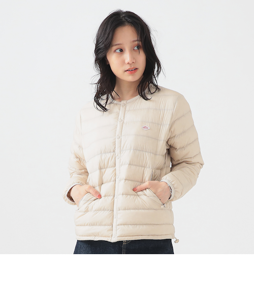 新品ダントンインナーダウンクルーネックジャケット WOMEN DANTON/ダントン] インナーダウン クルーネックジャケット
