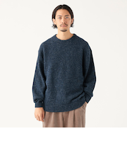 ローゲージ ウール クルーネック ニット