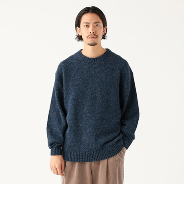 ローゲージ ウール クルーネック ニット