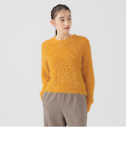 カラー シャギー ニット