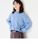 アンゴラ混 ストレッチ ニット プルオーバー