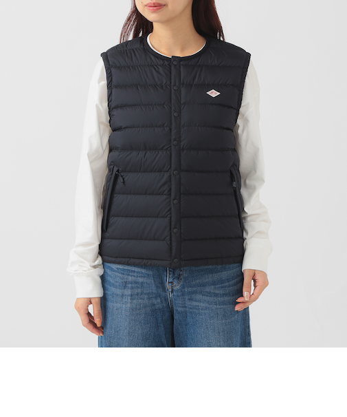 DANTON / インナーダウン クルーネック ベスト 25FW（XS～M）