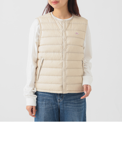 DANTON / インナーダウン クルーネック ベスト 25FW（XS～M