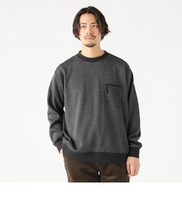 ライトフリース クルーネック スウェット