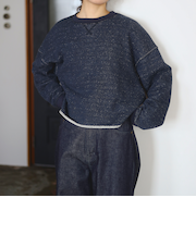 SIMPLE YET ローゲージ スウェット プルオーバー