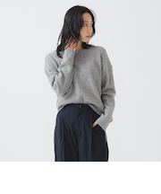 ヘアリー Vネック プルオーバー